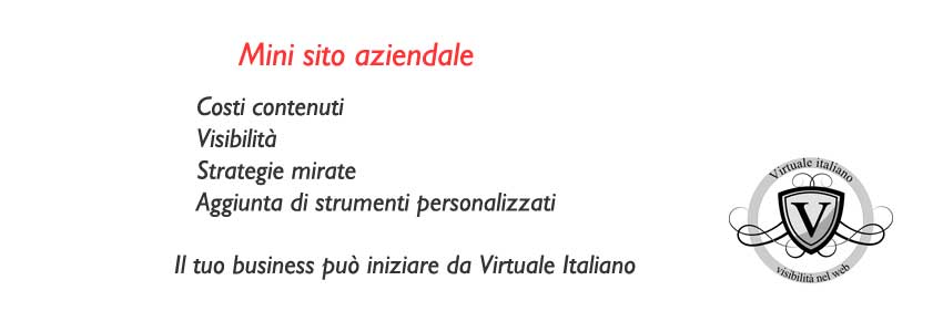 minisito aziendale per creare un profilo economico e avere una visibilità nel web