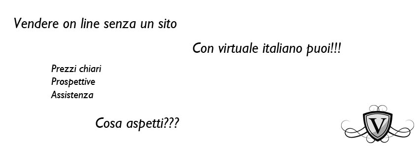 vendere on line senza un sito fai un profilo con virtuale italiano