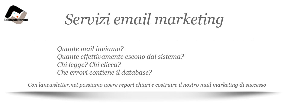 Monitoriamo l'invio delle mail servizi email marketing