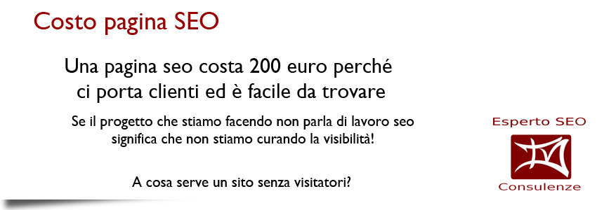 Perché molti vendono le pagine seo a poco? Siamo sicuri siano seo?