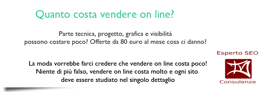 Quanto costa vendere on line? 